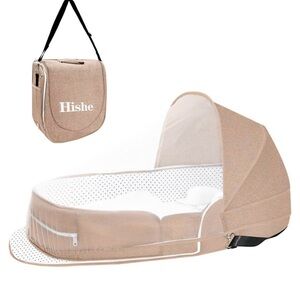 Tan Portable Baby Bassinet
